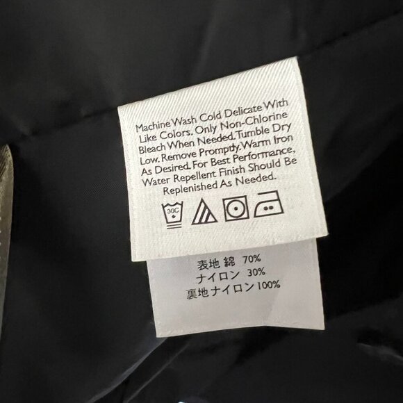 EDDIE BAUER Women's Black Mid Length Classic Trench Coat w/Pockets Lined Medium - Picture 7 of 8